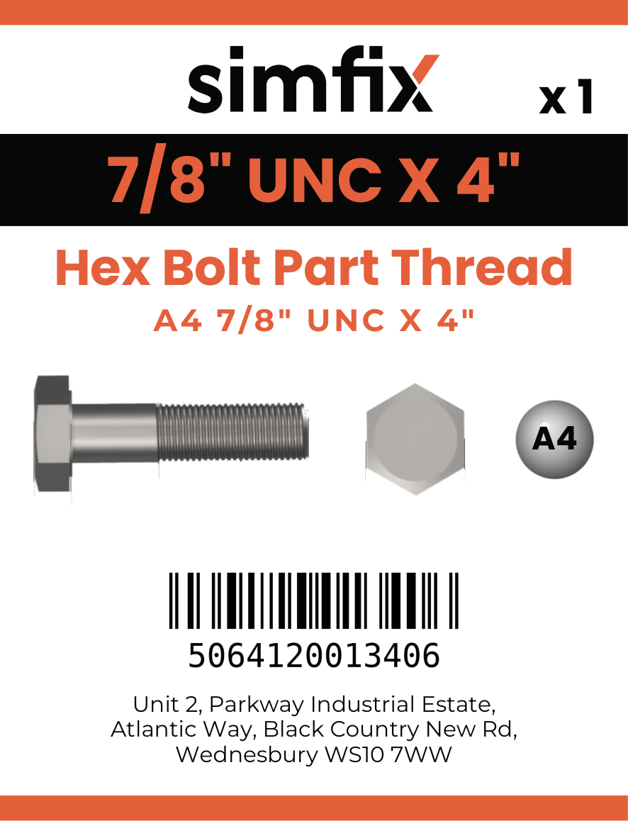 Simfix product label - 931UA478102-D
