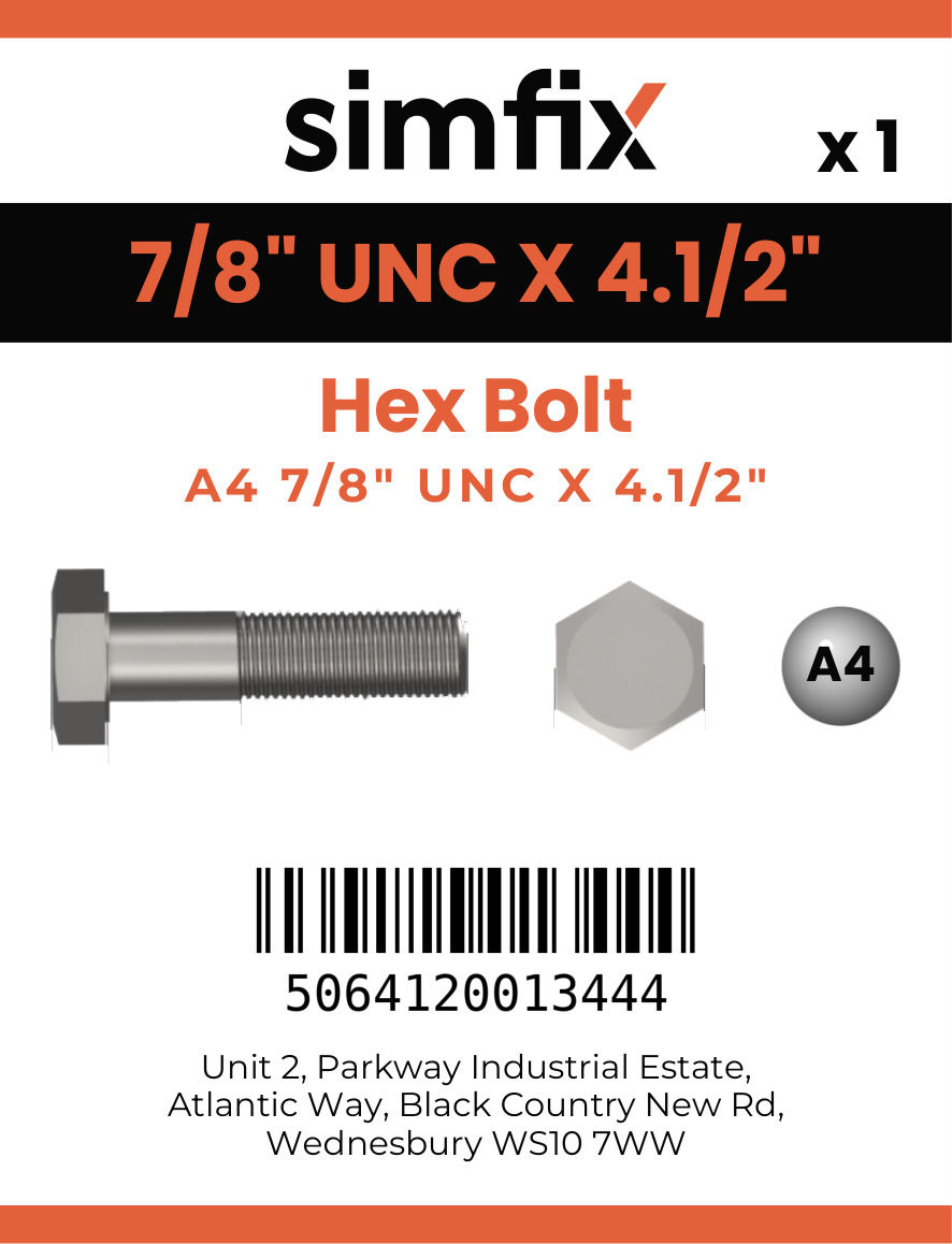 Simfix product label - 931UA478114-D