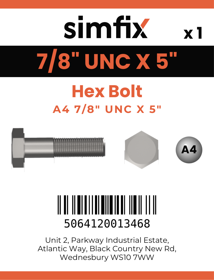 Simfix product label - 931UA478127-D