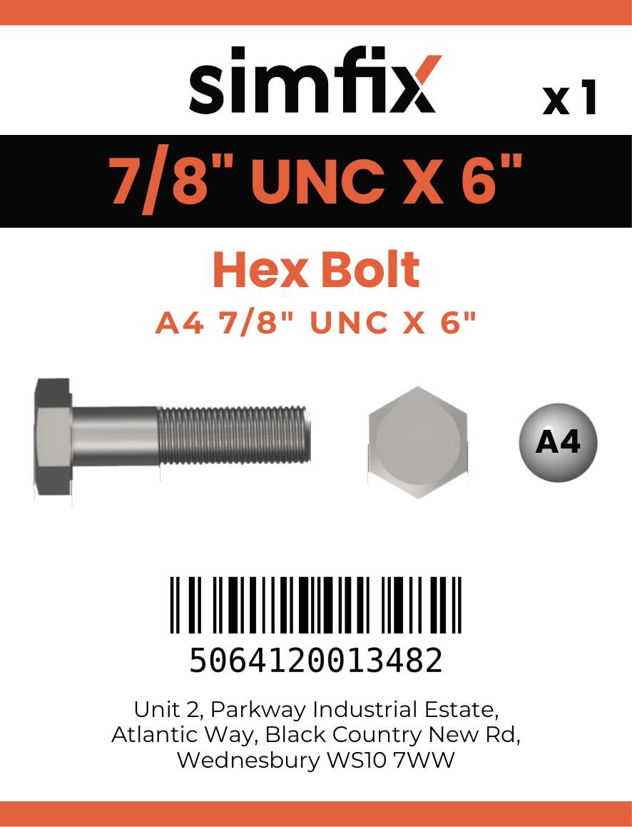 Simfix product label - 931UA478152-D