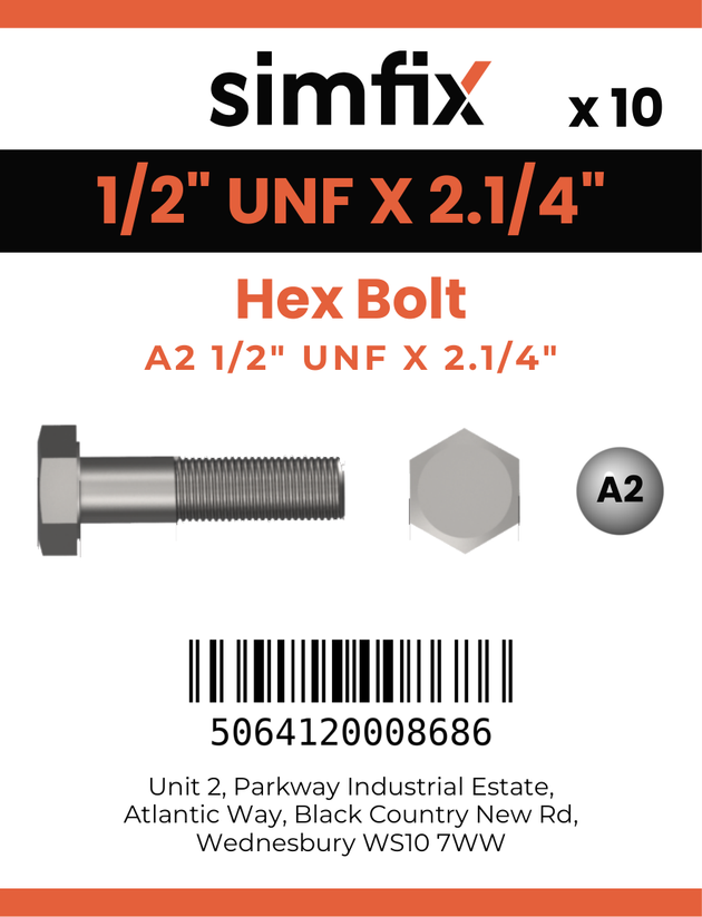 Simfix product label - 931UFA212057-D
