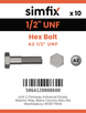 Simfix product label - 931UFA212064-D