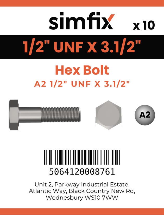 Simfix product label - 931UFA212089-D