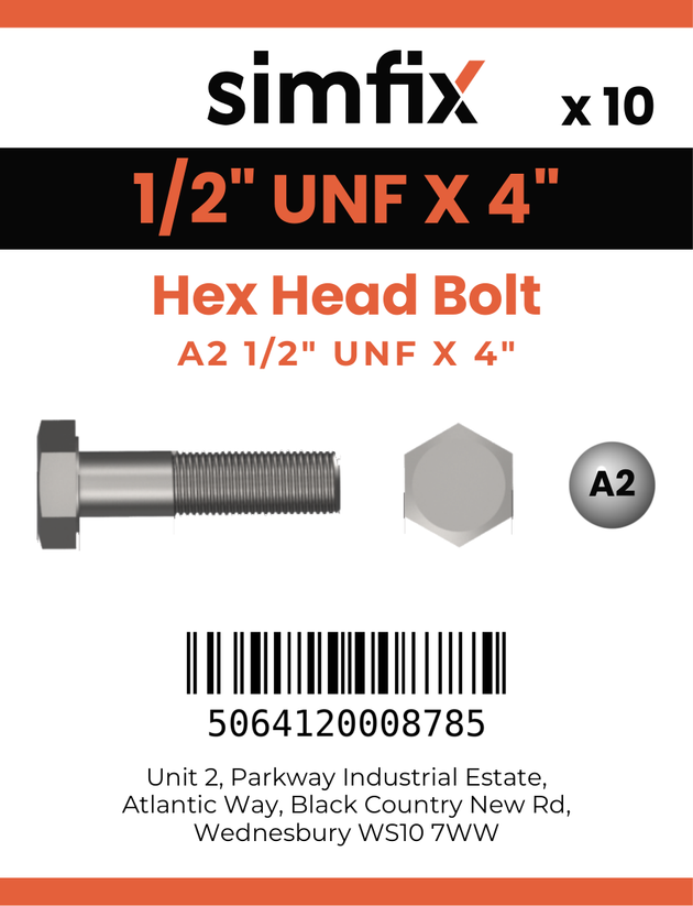 Simfix product label - 931UFA212102-D