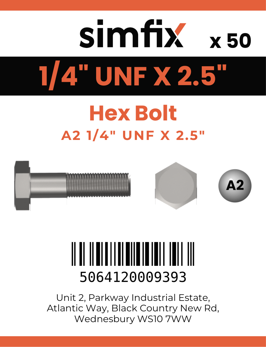 Simfix product label - 931UFA214064-T