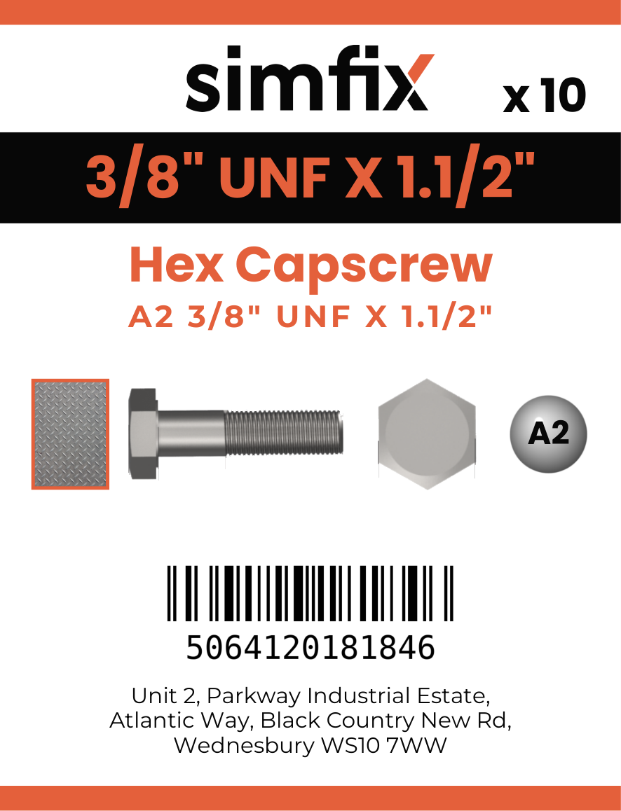 Simfix product label - 931UFA238038-D