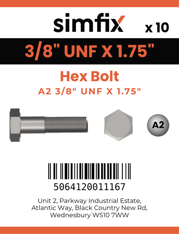 Simfix product label - 931UFA238045-D