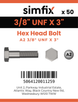 Simfix product label - 931UFA238076-T