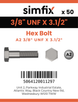 Simfix product label - 931UFA238089-T