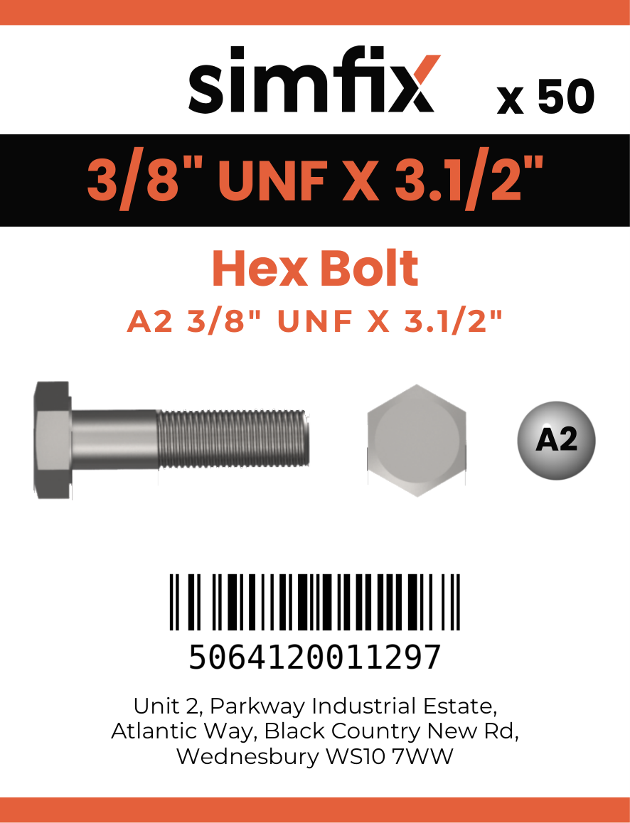 Simfix product label - 931UFA238089-T