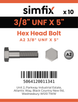 Simfix product label - 931UFA238127-D