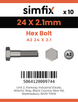 Simfix product label - 931UFA2516057-D