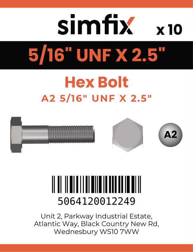 Simfix product label - 931UFA2516064-D
