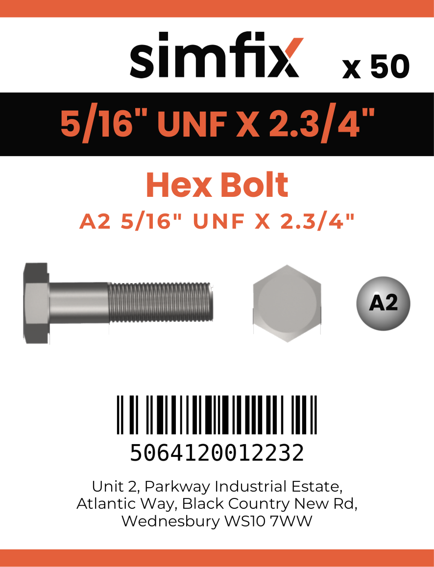 Simfix product label - 931UFA2516070-T