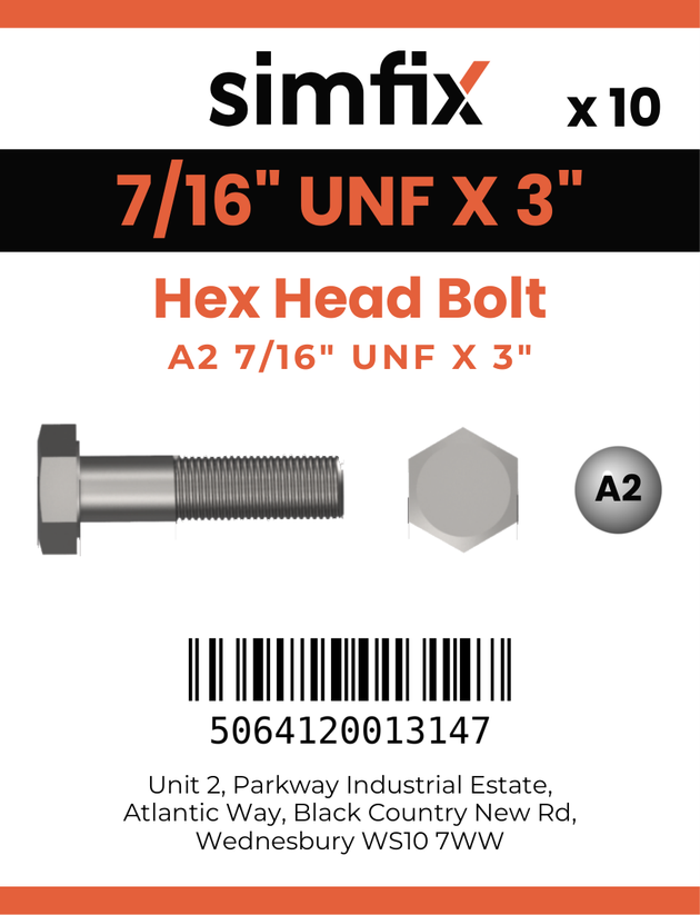 Simfix product label - 931UFA2716076-D