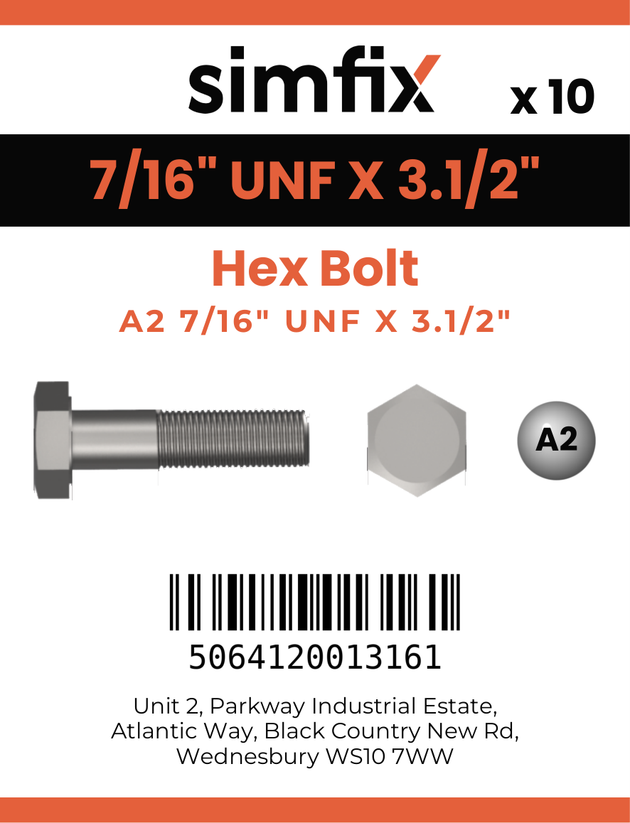 Simfix product label - 931UFA2716089-D