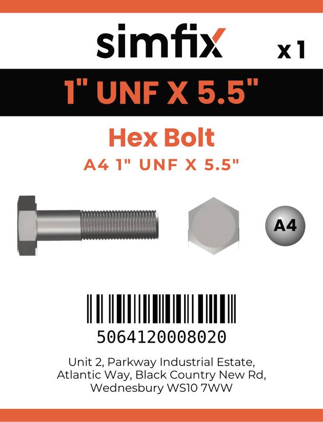 Simfix product label - 931UFA4100005-D