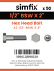 Simfix product label - 931WA212051-T