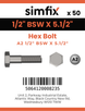 Simfix product label - 931WA212140-T