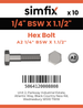 Simfix product label - 931WA214038-D
