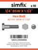 Simfix product label - 931WA214038-D