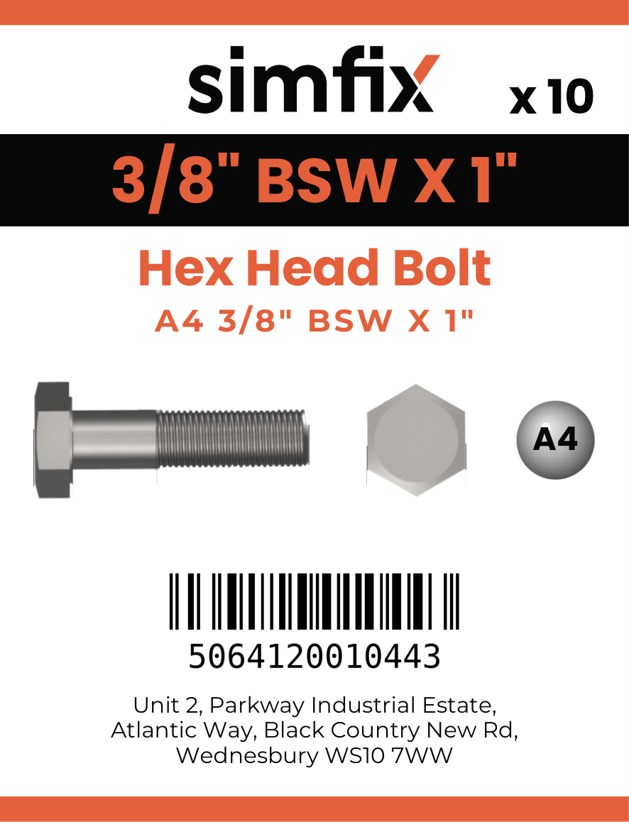 Simfix product label - 931WA438025-D