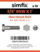 Simfix product label - 931WA438025-D