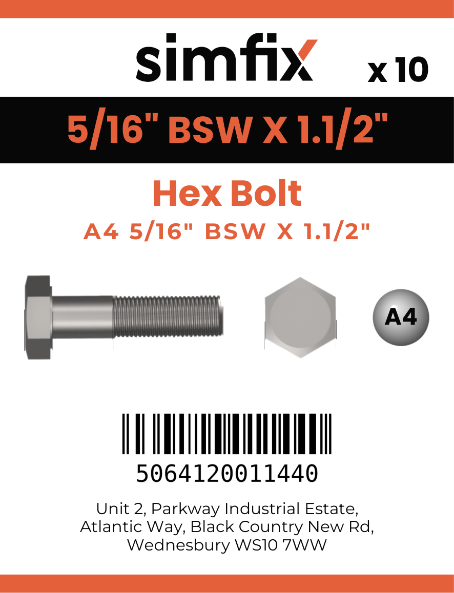 Simfix product label - 931WA4516038-D
