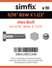Simfix product label - 931WA4516038-D