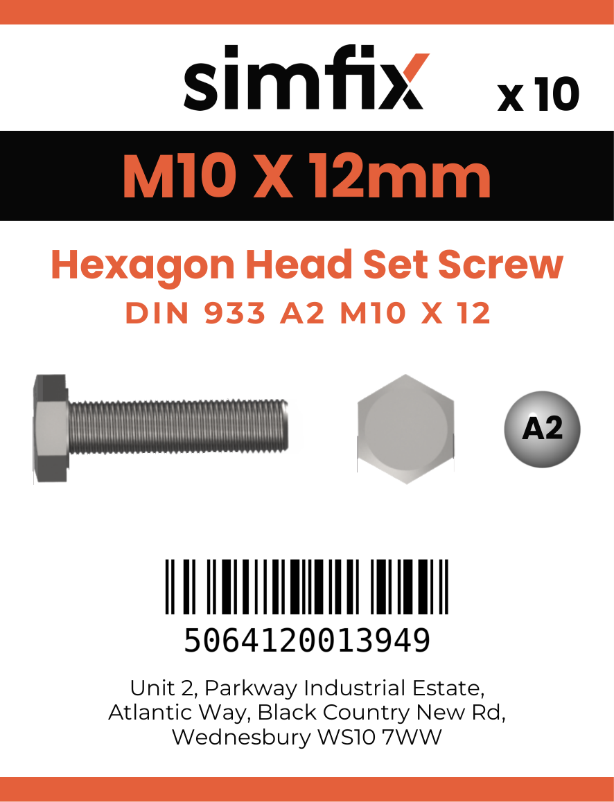 Simfix product label - 933A21001270-D