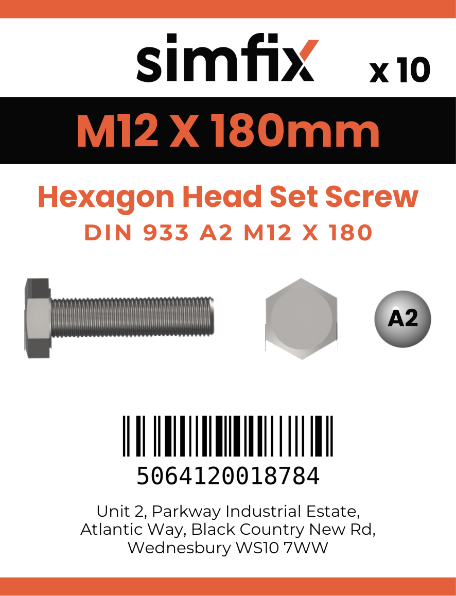 Simfix product label - 933A21218070-D