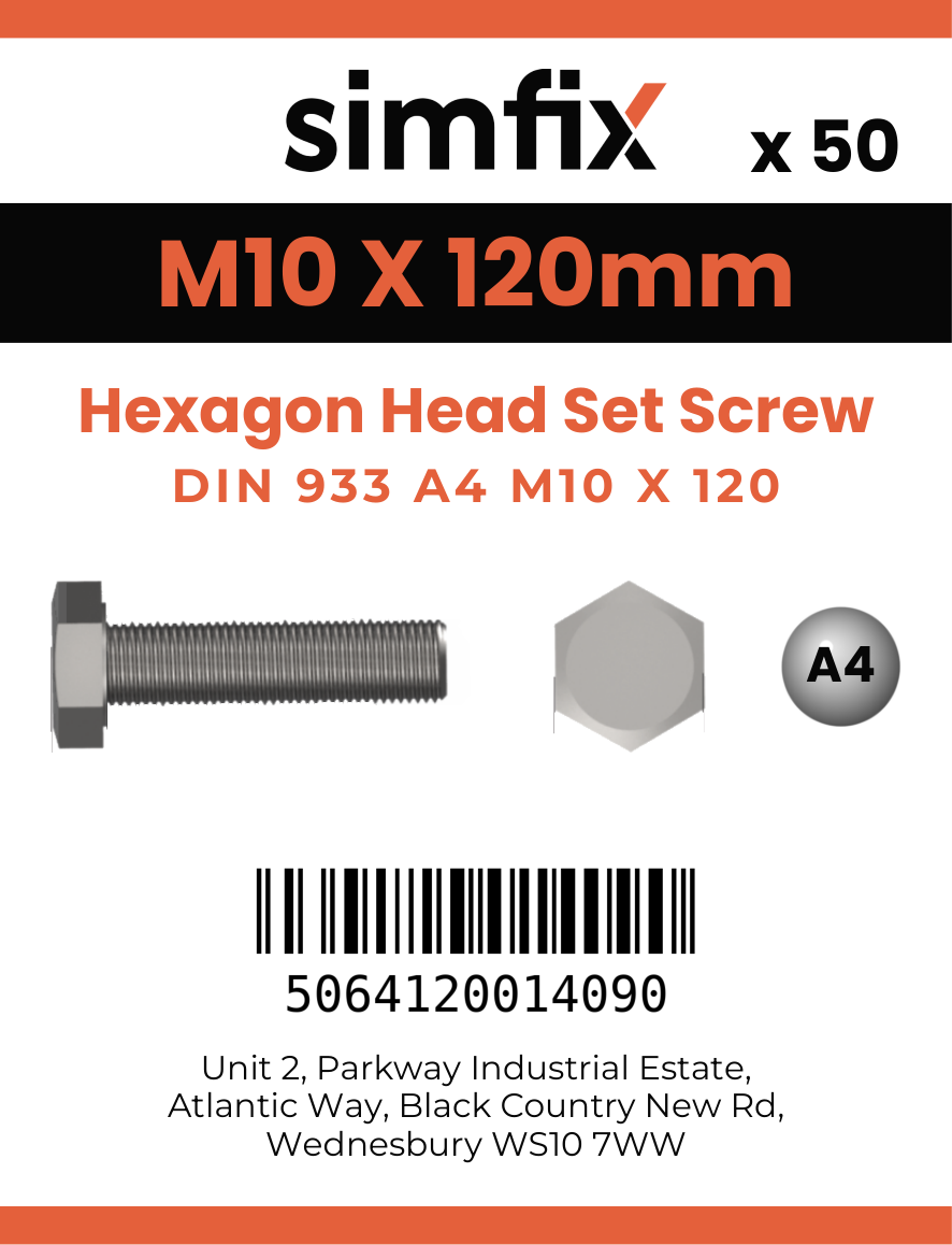 Simfix product label - 933A41012070-T