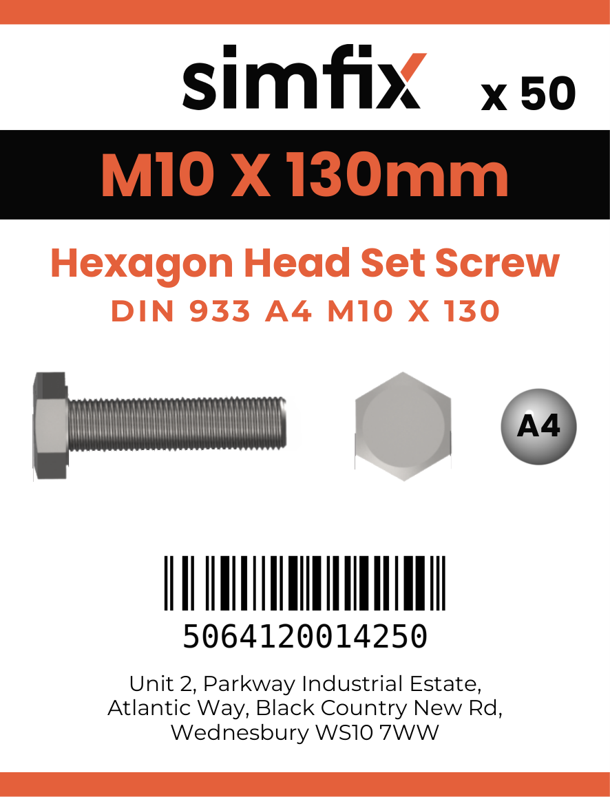 Simfix product label - 933A41013080-T