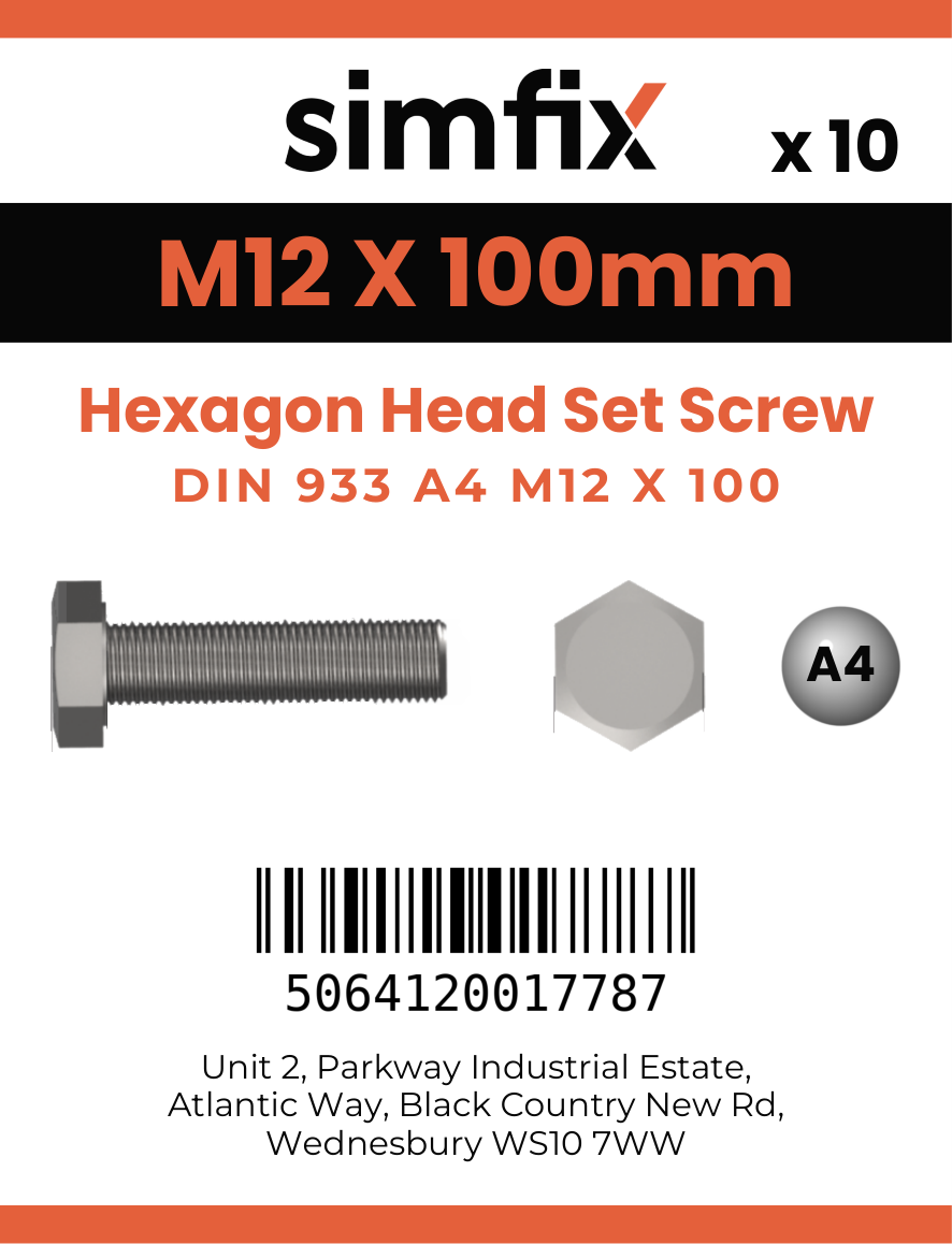 Simfix product label - 933A41210080-D