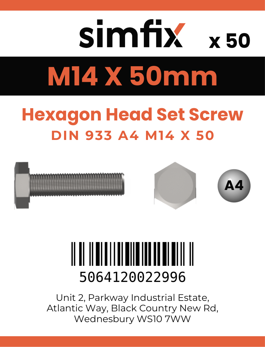 Simfix product label - 933A41405070-T