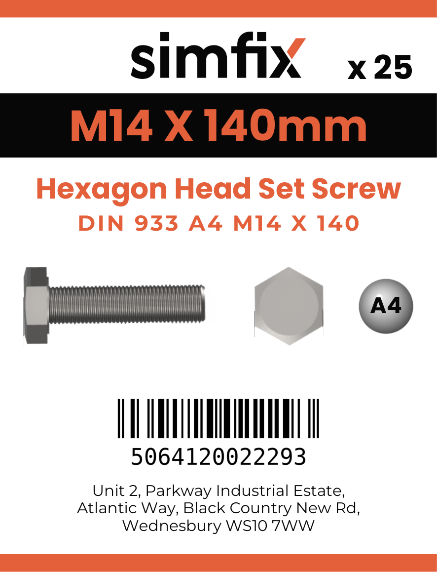 Simfix product label - 933A41414070-T