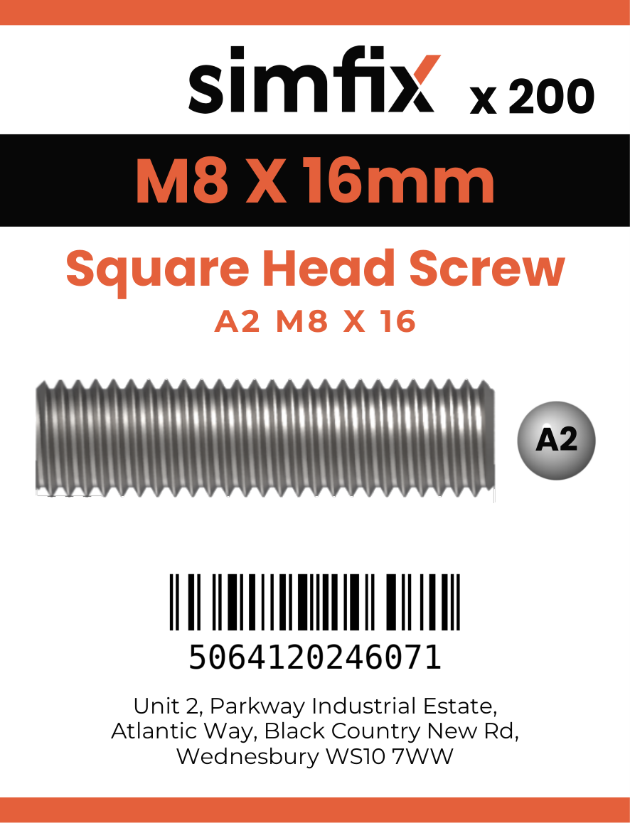 Simfix product label - 933SQA208016-T