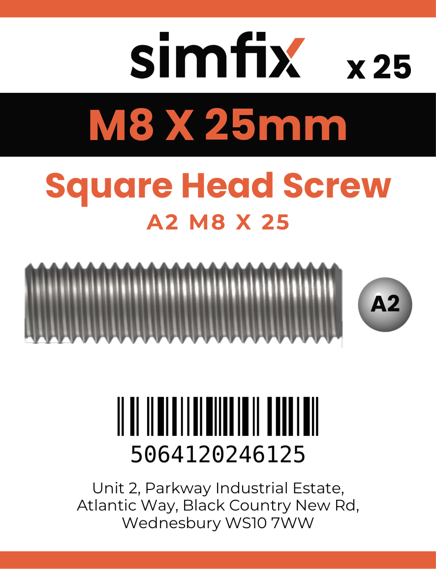 Simfix product label - 933SQA208025-D