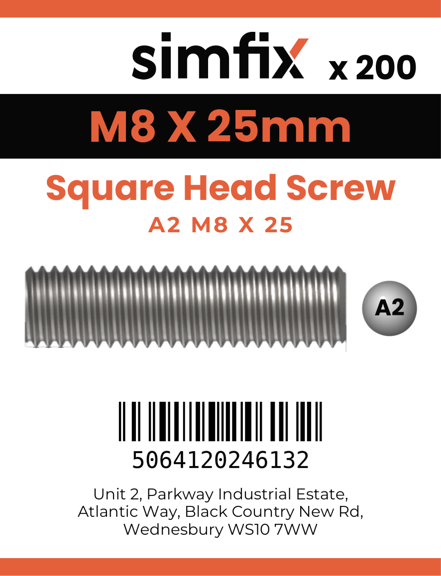 Simfix product label - 933SQA208025-T