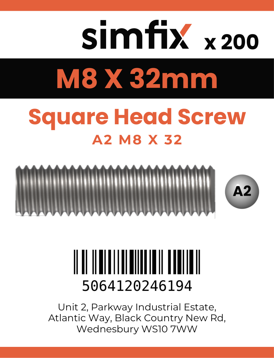 Simfix product label - 933SQA208032-T