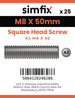 Simfix product label - 933SQA208050-D
