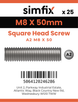 Simfix product label - 933SQA208050-D