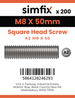 Simfix product label - 933SQA208050-T