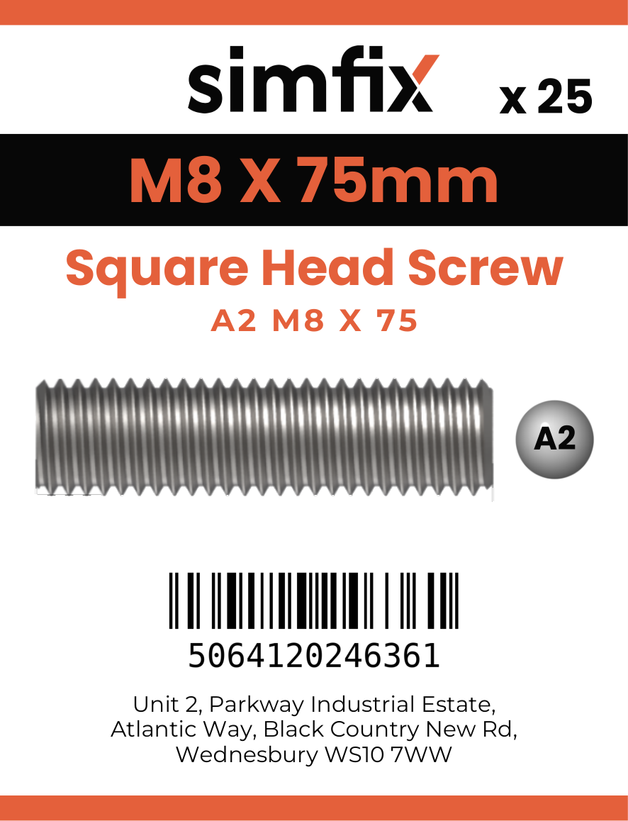 Simfix product label - 933SQA208075-D