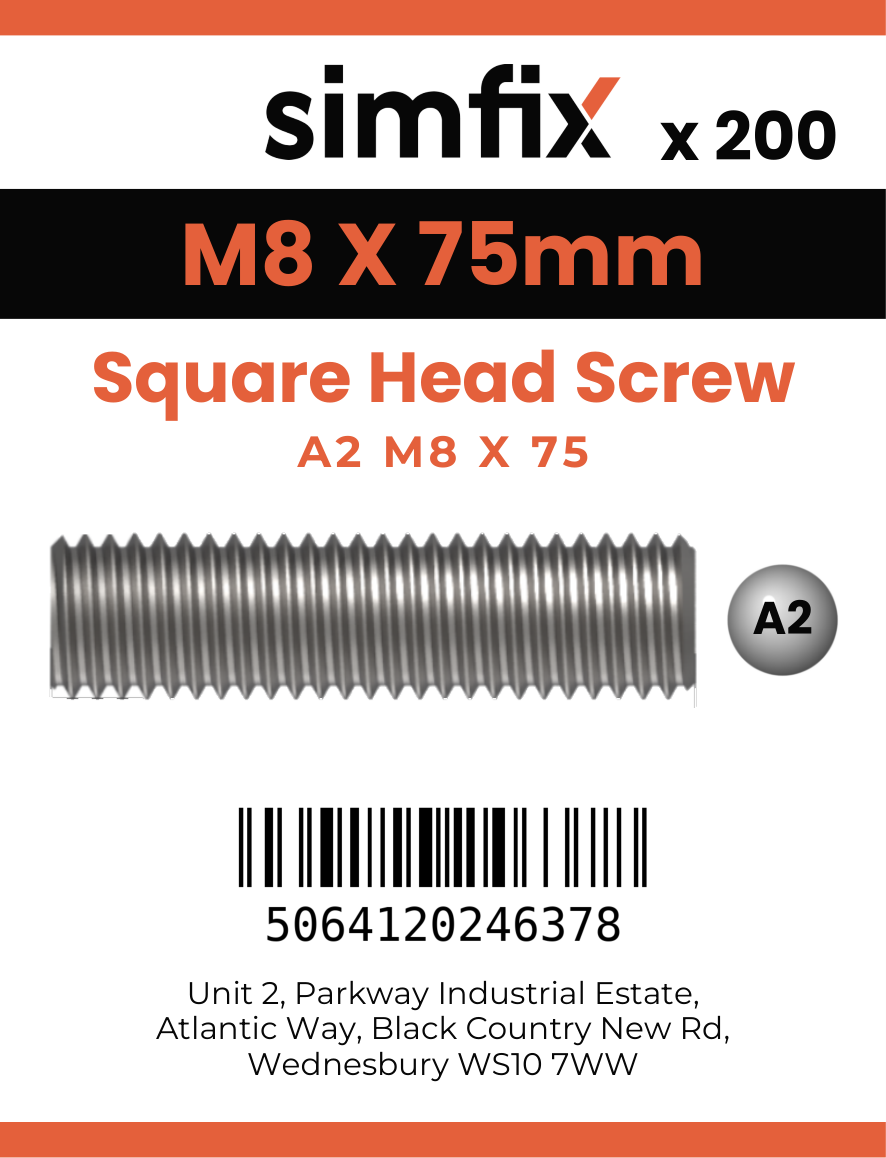Simfix product label - 933SQA208075-T