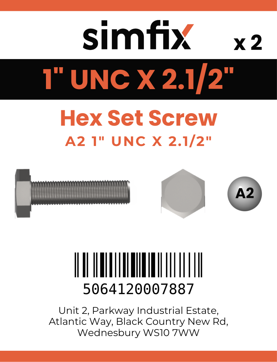 Simfix product label - 933UA2100064-D