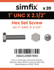 Simfix product label - 933UA2100064-T