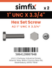 Simfix product label - 933UA2100095-D