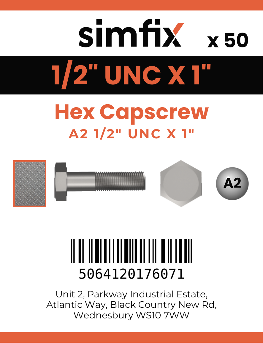 Simfix product label - 933UA212025-T
