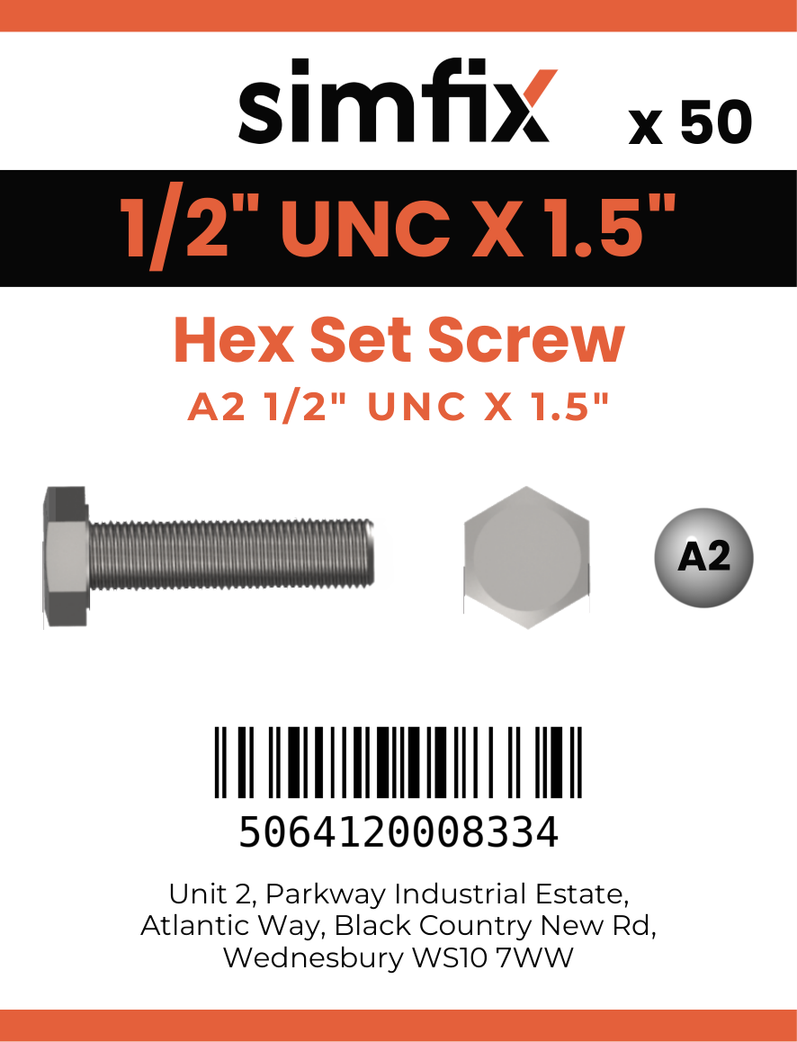 Simfix product label - 933UA212038-T
